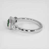 1.10 Ct. Bluish Green Sapphire Ring, 14K White Gold 4