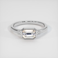 1.55 Ct. Sapphire Ring, 18K White Gold 1