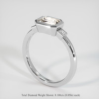 1.55 Ct. Sapphire Ring, 18K White Gold 2