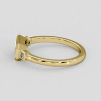1.06 Ct. Bluish Green Sapphire Ring, 10K Yellow Gold 4