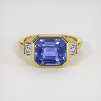 4.09 Ct. Color Change Sapphire Ring, 14K Yellow Gold 1