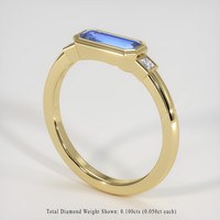 1.08 Ct. Blue Sapphire Ring, 14K Yellow Gold 2