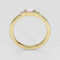 0.23 Ct. Purple Sapphire Ring, 14K Yellow Gold 3