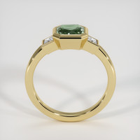 1.15 Ct. Green Sapphire Ring, 14K Yellow Gold 3