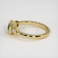 1.15 Ct. Green Sapphire Ring, 14K Yellow Gold 4