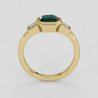 1.10 Ct. Bluish Green Sapphire Ring, 14K Yellow Gold 3