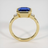 3.53 Ct. Blue Sapphire Ring, 18K Yellow Gold 3