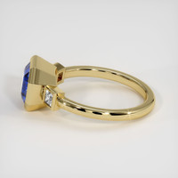 3.53 Ct. Blue Sapphire Ring, 18K Yellow Gold 4