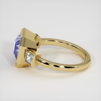 4.09 Ct. Color Change Sapphire Ring, 18K Yellow Gold 4