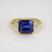 4.22 Ct. Sapphire Ring, 18K Yellow Gold 1