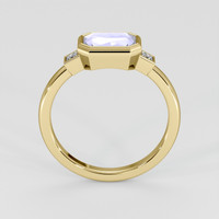1.40 Ct. Purplish Blue Sapphire Ring, 18K Yellow Gold 3