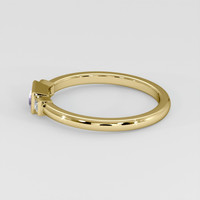 0.23 Ct. Purple Sapphire Ring, 18K Yellow Gold 4