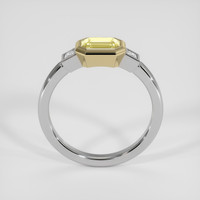 0.73 Ct. Yellow Sapphire Ring, 14K Yellow & White 3