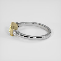 0.73 Ct. Yellow Sapphire Ring, 18K Yellow & White 4