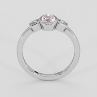 0.84 Ct. Peach Sapphire Ring, Platinum 950 3