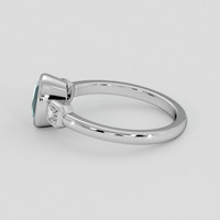 1.61 Ct. Bluish Green Sapphire Ring, Platinum 950 4