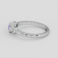 0.44 Ct. Pinkish Purple Sapphire Ring, 10K White Gold 4
