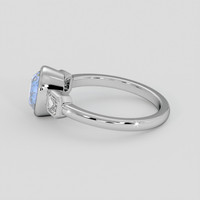 1.58 Ct. Blue Sapphire Ring, 10K White Gold 4