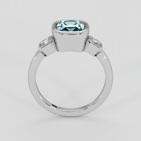 3.02 Ct. Bi Color Sapphire Ring, 14K White Gold 3