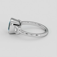 3.02 Ct. Bi Color Sapphire Ring, 14K White Gold 4