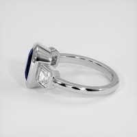 2.72 Ct. Blue Sapphire Ring, 14K White Gold 4