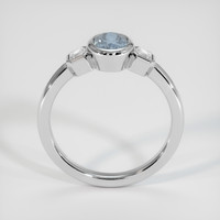 0.82 Ct. Greyish Blue Sapphire Ring, 18K White Gold 3