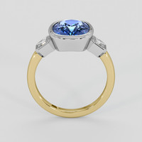4.59 Ct. Blue Sapphire Ring, 14K White & Yellow 3