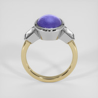 8.58 Ct. Violet Sapphire Ring, 18K White & Yellow 3