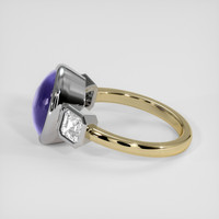 8.58 Ct. Violet Sapphire Ring, 18K White & Yellow 4