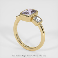 2.34 Ct. Purple Sapphire Ring, 14K Yellow Gold 2