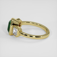 3.10 Ct. Bluish Green Sapphire Ring, 14K Yellow Gold 4