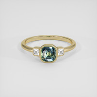 3.02 Ct. Bi Color / Parti Sapphire Ring, 14K Yellow Gold 1