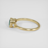 3.02 Ct. Bi Color / Parti Sapphire Ring, 14K Yellow Gold 4