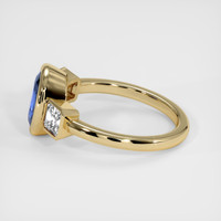 2.34 Ct. Blue Sapphire Ring, 18K Yellow Gold 4