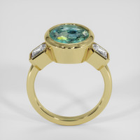 6.17 Ct. Bi Color Sapphire Ring, 18K Yellow Gold 3