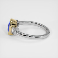 1.64 Ct. Blue Sapphire Ring, 14K Yellow & White 4