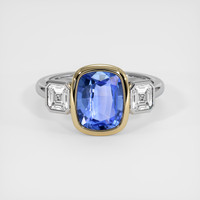 2.51 Ct. Blue Sapphire Ring, 14K Yellow & White 1