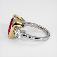 7.02 Ct. Ruby Ring, 18K Yellow & White 4