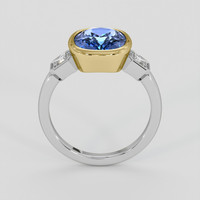 4.59 Ct. Blue Sapphire Ring, 18K Yellow & White 3