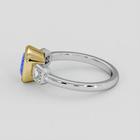 3.03 Ct. Blue Sapphire Ring, 18K Yellow & White 4