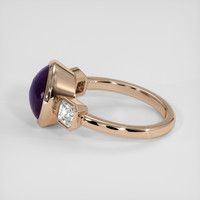 9.21 Ct. Purple Sapphire Ring, 14K Rose Gold 4