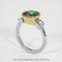 4.10 Ct. Sapphire Ring, 14K Yellow & White 2