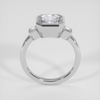 3.22 Ct. Purplish Pink Sapphire Ring, Platinum 950 3