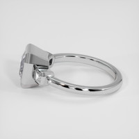 3.22 Ct. Purplish Pink Sapphire Ring, Platinum 950 4