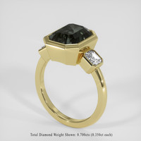 6.19 Ct. Color Change Sapphire Ring, 14K Yellow Gold 2