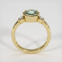 1.58 Ct. Bluish Green Sapphire Ring, 14K Yellow Gold 3