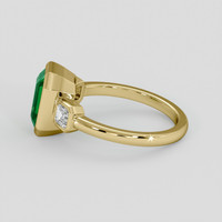 2.08 Ct. Emerald Ring, 18K Yellow Gold 4