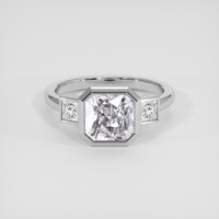 3.22 Ct. Purplish Pink Sapphire Ring, Platinum 950 1