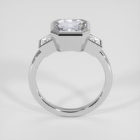 3.22 Ct. Purplish Pink Sapphire Ring, 18K White Gold 3