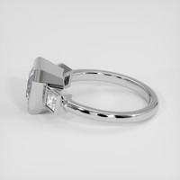 3.22 Ct. Purplish Pink Sapphire Ring, 18K White Gold 4